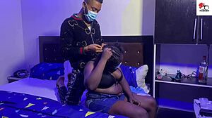 Hot sex at the neighbors house when the cuckold husband is not there with amateur couple in homemade video