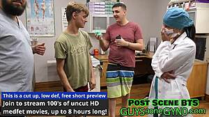 Naked Blonde Frank Tickles Canadian Feet In Close-up Humiliation Workout With Latex Gloves