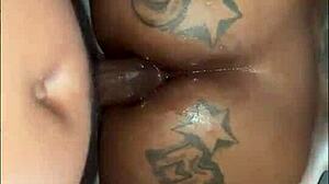 In the video, this amateur takes cock from ass to face in intense anal action with spitting and sloppy pov moves.