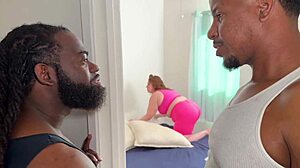 big booty pawg takes two massive bbc in mmf threesome