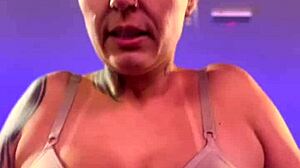 Big Natural Tits Girl Gets Wet Pussy Sweaty in Gym with Tan Lines