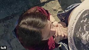 Amateur Whore Craves Outdoor Deepthroat Action With Stranger In Nature Setting