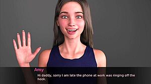 Brunette Neighbor Amy Gives Blowjob And Pussy Play Leading To Cumshot