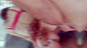 I feel so thrilled with double penetration anal on skinny Latina Kala Grey, gaping and creampie from big black cocks