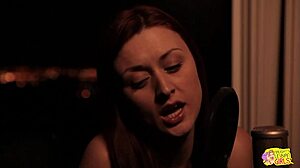 two cute brunettes celebrate proposal with romantic intimacy