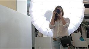 Photographer Jenna J Ross decides to join her lesbian models Jillian Janson and Aiden Ashley for threesome action