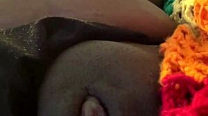 Homemade amateur wap ebony cums easy squirt solo then dildo with big ass and clit