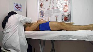 Hey, the guy's cock got hard right in front of the nurse