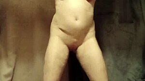 Watch as a French housewife teases with a striptease, hinting at bondage and maledom in outdoor public play