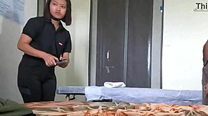 Dick flashing to thailand massage girl