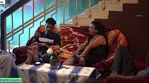 Indian bhabhi agrees to wild sex party with gangbang action. Friends share rough banging in close-up.