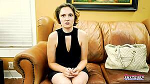 brunette hottie nikki p sucks cock and gets wet pussy ass fucked