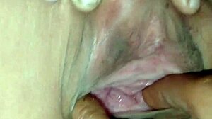 Friend with sexy wet pussy gets CREAMPIE in tight hole during amateur sex session until he cums inside her.