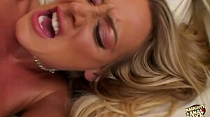 blonde hottie lea more craves cock balls deep in assfucking session with spanking and cum in mouth