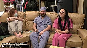 Doctor Tampa Blasts Huge Cum Load In Blaire Celeste's Mouth