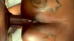 In the video, this amateur takes cock from ass to face in intense anal action with spitting and sloppy pov moves.