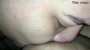 Cuckold hubby licks and sucks my pussy and uses toys after i came from fucking with other man