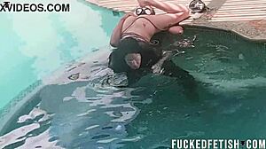 Intense Submission Session With Couple Helen Star Using Oral Sex And Vibrator Underwater