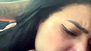 i give uber driver blowjob while he drives then take cock in ass pov with cum on tits