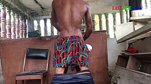 Romantic ebony bbc sex ends with husband catching us bent over doggystyle