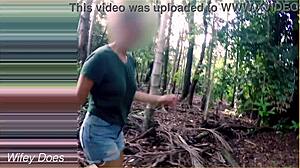 I watched as wifey flashed her big tits to a stranger in public