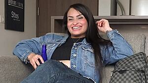 omg this cute hispanic college student ditched class to take my white cock in pov quickie 😍🍆 she rides cowgirl and gets face fucked hard