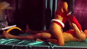 Delicious Christmas Clip With Petite Mexican Girlfriend