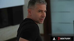 Oh man, I-I can't believe how Sasha Rose gets double penetrated by those two thick dicks from 21 Sextury