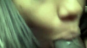 I suck this driver's huge dick to pay for the trip, rough face fucking and orgasm in the car! 😈🚗