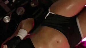 Amazing Big Tits Milf Model Does Dead Lifts In Lingerie Before Ripping Clothes For Hot Asian Latina Striptease With Big Ass And Pussy Reveal