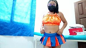 my stepdaughter had a plug in her ass and she moved it so nicely with that huge booty shaking