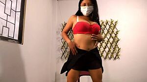 Oh wow, check this stepmother spreading her ass in close-up for the camera 😏🍑