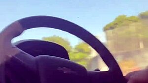 i give uber driver blowjob while he drives then take cock in ass pov with cum on tits