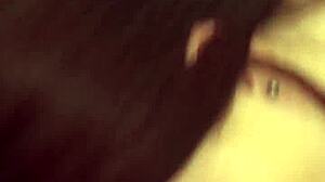 brunette babe gives bj and takes anal pounding in public restroom pov 😏