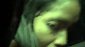 I suck this driver's huge dick to pay for the trip, rough face fucking and orgasm in the car! 😈🚗