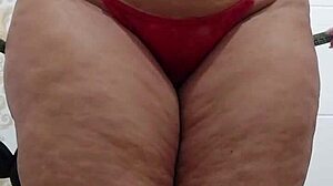 bigassblonde milf in lingerie as brazilian bunny princess teases with big ass and natural tits in web chat