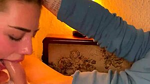 I feel so intense with this closeup wet sloppy facefuck. It's the best blowjob ever with gagging choking and deepthroat on that cock.