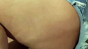 Wife takes monster cock in doggystyle and cowgirl for creampie