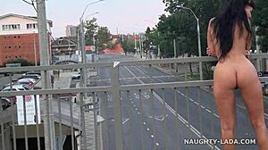 Hey check out this wild adventure walking completely nude on busy city streets