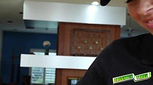 Rich rails Niki Snow's spread teen pussy hard!