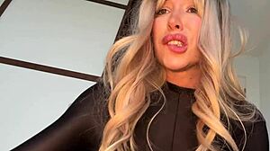 hey check out this blonde in stocking suit getting deep anal with toys and squirting creampie