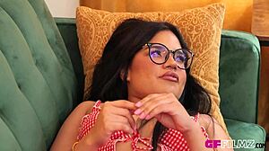 In a casual meetup hot milf eva long connects with her friend's lesbian stepdaughter summer col