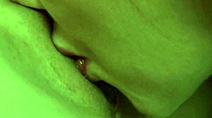 Dominant mature lesbian shows cute teen 18+ friend who's boss with shaved pussy fingering and scissoring. they use vibrator for intense tribbing too.