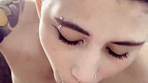 My Best Friend Gives Me a Blowjob and Takes Huge Cum Load in Her Mouth With Blonde Teen Wife in Dorm Roommate Fantasy