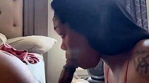 Black Men Feel Intense Passion for Sloppy Bonnet Blowjobs with Cum