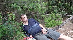 Intense Fucking and Blowjob in Car with Aixmen La Cubana in Wood. Amateur Latina Takes Big Cock Anal and Masturbation Outdoors in Dress.