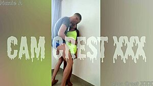 Stepdaughter lets her stepdad slide into her tight asian pussy raw. He rides her rough with interracial creampie action.