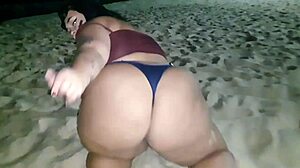 Teen With Pierced Nipples And Braces Shakes Fat Asshole Solo On Beach