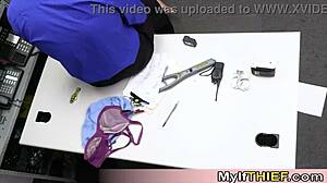 Hey officer, me and my stepdaughter got caught shoplifting - what if we suck your cock to pay for the damages? We'll do a hot FFM threesome with oral and pussy action in POV.