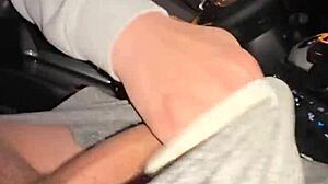 Flashing Big Tits and Toilet Blowjob Fun Before Homemade Couple Fucking with Monster Cock